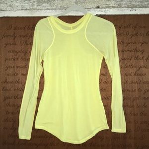 Lululemon Yellow Long sleeve